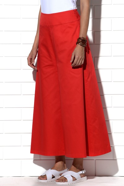 Icaria wide leg pants in red